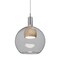Besa Lighting Benji Cord Pendant, Smoke/Natural, Satin Nickel Finish, 1x9W LED 1JT-BENJISMNA-LED-SN - alternate 1